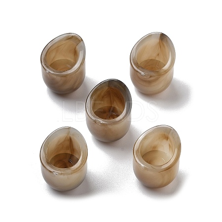 Two Tone Acrylic Beads OACR-S042-06C-1