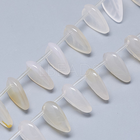 Carved Natural Agate Beads Strands G-T122-06B-1