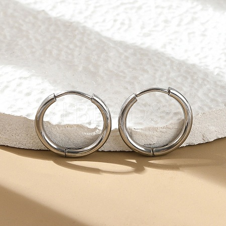 Non-Tarnish 304 Stainless Steel Huggie Hoop Earrings for Women EJEW-F280-07B-P-1