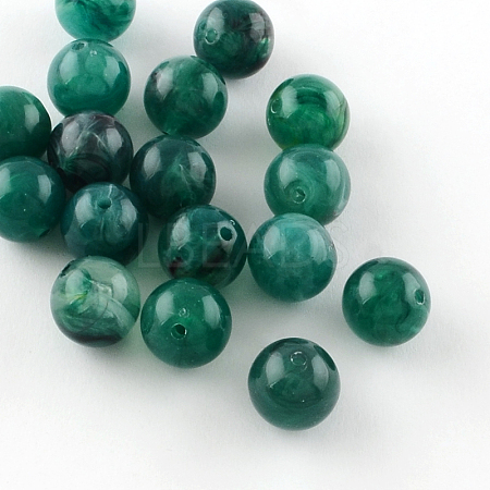 Round Imitation Gemstone Acrylic Beads OACR-R029-20mm-17-1