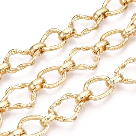 Alloy Teardrop with Twining Chains LCHA-T001-12G-1