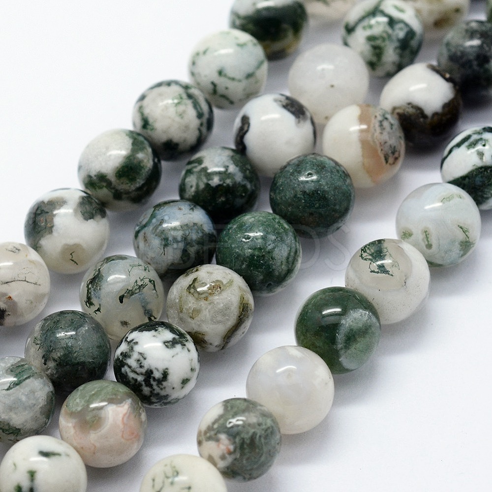 Natural Tree Agate Beads Strands - Lbeads.com