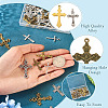 50Pcs 10 Style Tibetan Style Alloy Pendants FIND-TA0006-67-5