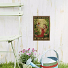 Vintage Metal Tin Sign AJEW-WH0189-026-7