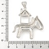 Rack Plating Brass Pendants Cabochon Settings KK-A217-07P-3