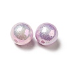 UV Plating Iridescent ABS Plastic Beads LS-SACR-A001-05D-4