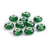 Faceted Glass European Beads GPDL-E004-01D-2