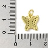 Real 18K Gold Plated Brass Pave Cubic Zirconia Pendants KK-M283-10E-01-3