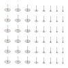 Craftdady 400Pcs 8 Size 304 Stainless Steel Stud Earring Findings STAS-CD0001-31-2