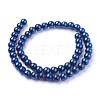 Non-Magnetic Synthetic Hematite Beads Strands G-C019-8mm-2