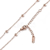 Ion Plating(IP) 304 Stainless Steel Satellite Chain Necklace for Men Women NJEW-K245-011B-2