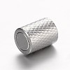 Tarnish Resistant 304 Stainless Steel Magnetic Clasps with Glue-in Ends STAS-G140-39N-3