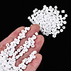 Frosted Opaque 6/0 Glass Seed Beads SEED-R029-4mm-A01-5