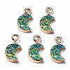 Druzy Resin Pendants X-RESI-S383-007-B01-2