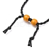 Adjustable Braided Waxed Cord Macrame Pouch Necklace Making NJEW-I243-A06-4