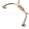 Adjustable Handmade Porcelain Flower Beads Braided Beads Bracelets WGFB2A7-09-3