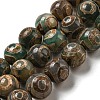 Tibetan Style dZi Beads Strands G-P526-D07-02-1