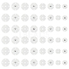 24 Pairs 4 Styles Zinc Alloy Snap Buttons FIND-FG0004-96P-1