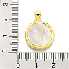 Brass Micro Pave Clear Cubic Zirconia Pendants KK-K354-04G-07-3