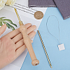 Wood Handle Brass Punch Embroidery Needle Pen & Easy Automatic Threader Set DIY-WH0453-88B-3