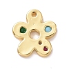 Eco-friendly Brass Micro Pave Cubic Zirconia Pendants X-KK-D079-10G-2