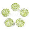 Transparent Spray Painted Glass Beads GLAA-N035-037-C03-2