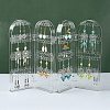 4 Foldable Screen Acrylic Earring Display Stands EDIS-N010-02-2