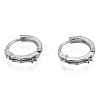 Tarnish Resistant 304 Stainless Steel Hoop Earrings Findings LS-STAS-N092-189-2
