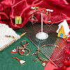  8Pcs 8 Style Christmas Theme Alloy Enamel Pendants Decorations HJEW-NB0001-47-6