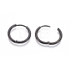 304 Stainless Steel Huggie Hoop Earrings EJEW-F111A-19mm-B-3