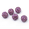 Polymer Clay Pave Rhinestone Beads RB-Q197-10mm-18-1
