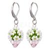 Glass Seed Beads Leverback Earrings EJEW-MZ00324-02-2