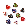 30Pcs 5 Colors Handmade Millefiori Glass Beads LAMP-CJ0002-42-8