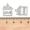 201 Stainless Steel Pendants STAS-F337-06P-3