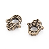 Tibetan Style Alloy Bead Frames X-TIBEB-A123963-AB-FF-2