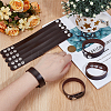 15Pcs Imitation Leather Simple Plain Cord Bracelet with Alloy Buckles BJEW-ME0001-06A-3