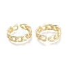 Brass Cuff Rings RJEW-F103-02-G-2