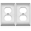 ABS Plastic Receptacle Outlet Wall Plate AJEW-WH0410-464A-02-1