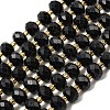 Natural Black Tourmaline Beads Strands G-K380-A06-01-2