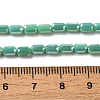 Electroplate Glass Beads Strands EGLA-D031-01-14-4