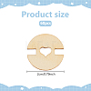 60Pcs Removable Wooden Pom Poms Buttons TOOL-AN0001-01-2