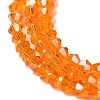 Transparent Electroplate Glass Beads Strands GLAA-F029-4mm-A23-3