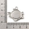 304 Stainless Steel Pave Natural Paua Shell Pendants STAS-C122-21E-01P-3
