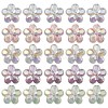 UV Plating Luminous Transparent Acrylic Beads OACR-P010-16-1