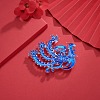Chinese Style Alloy Enamel Chandelier Components Links X-ENAM-E329-05A-S-8