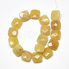 Natural Topaz Jade Beads Strands X-G-S357-D02-12-2