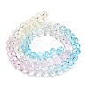 Transparent Painted Glass Beads Strands X1-DGLA-A034-T6mm-A21-5