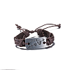 Unisex Trendy Leather Cord Bracelets BJEW-BB15581-B-1