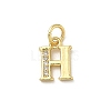 Brass Micro Pave Cubic Zirconia Charms KK-I382-03G-H-1