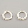 Candy Color Plastic Twist Wave Finger Ring for Women RJEW-WH0004-26C-1